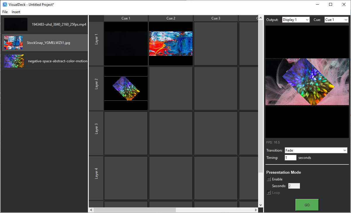 VisualDeck – Main Performance View